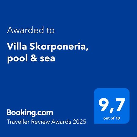 Villa Skorponeria, Pool & Sea Skroponeria Eksteriør billede